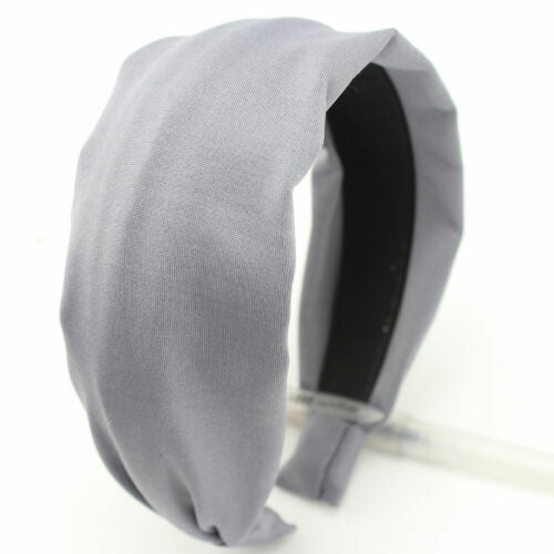Plain colours soft fabric wide headband