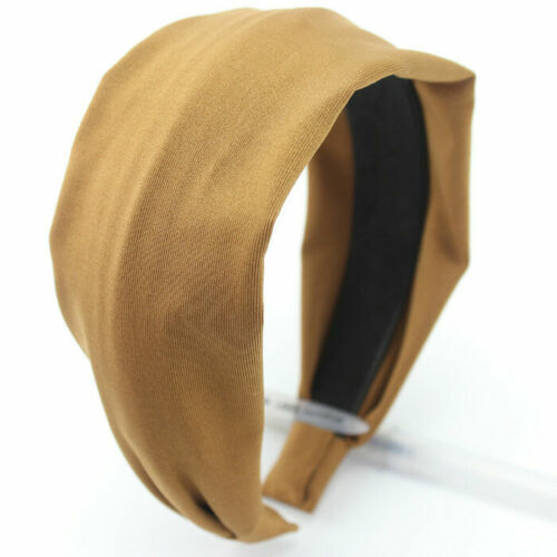 Plain colours soft fabric wide headband