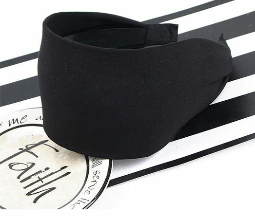 8cm wide plain colour headband