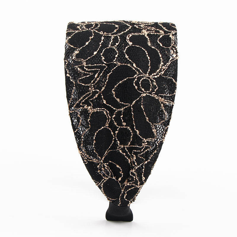 7cm-wide floral lace headband