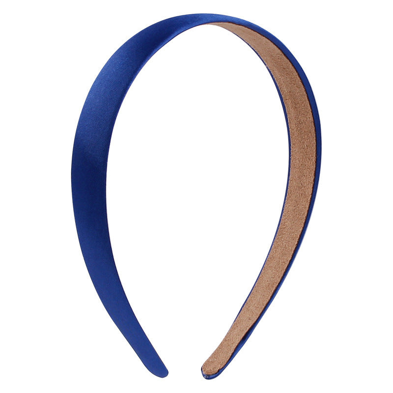 2cm wide glossy satin headband