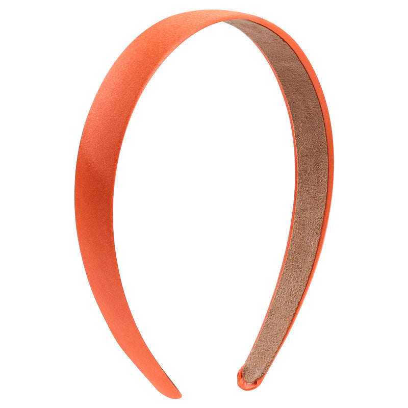 2cm wide glossy satin headband