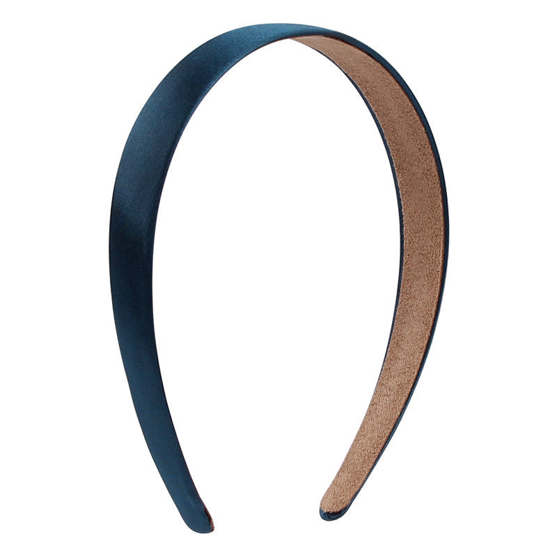 2cm wide glossy satin headband