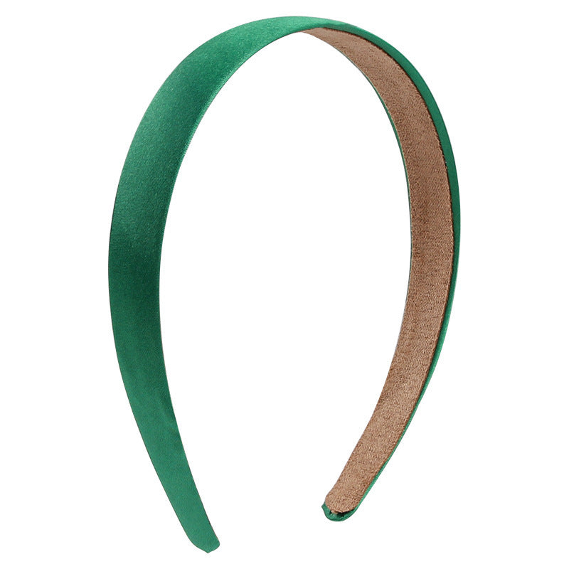 2cm wide glossy satin headband