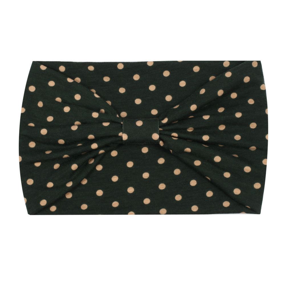 2-way Polka dots bandanna headband