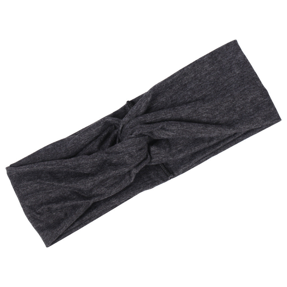 Cotton plain turban headband