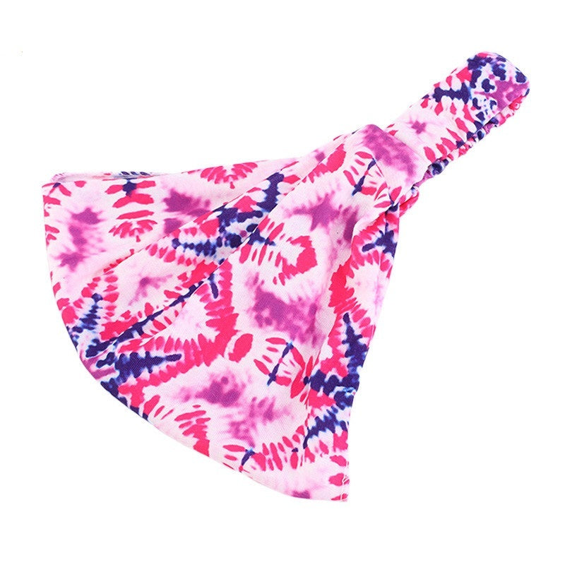 Ethnic style multi-coloured bandanna headband