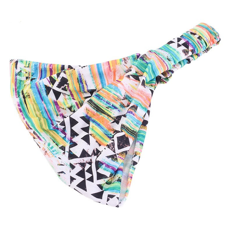 Ethnic style multi-coloured bandanna headband