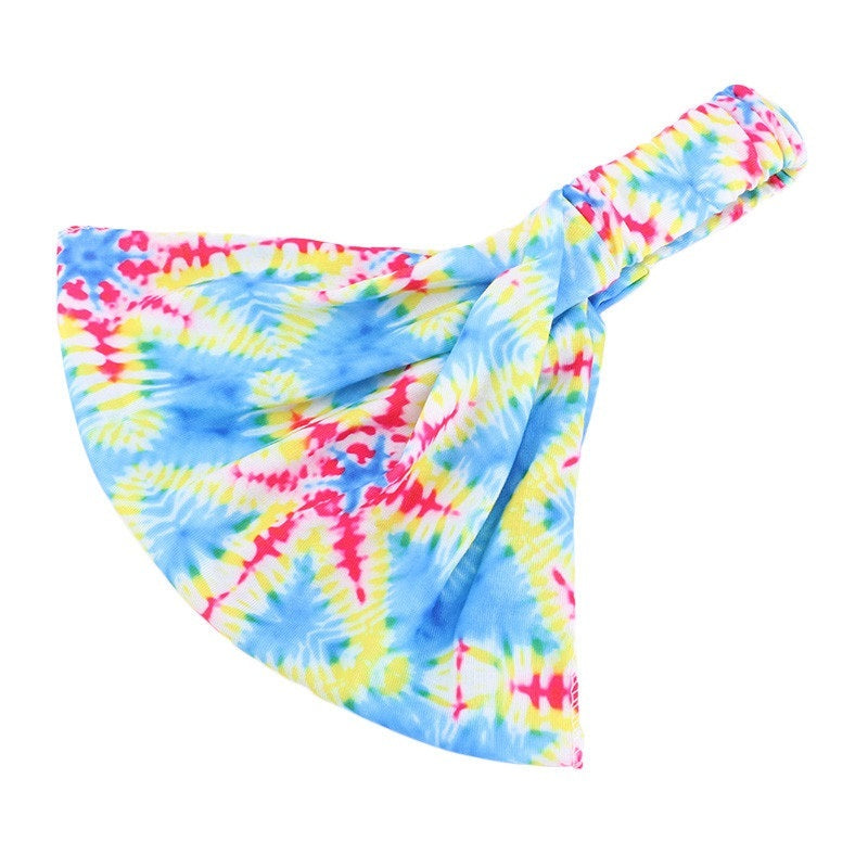 Ethnic style multi-coloured bandanna headband