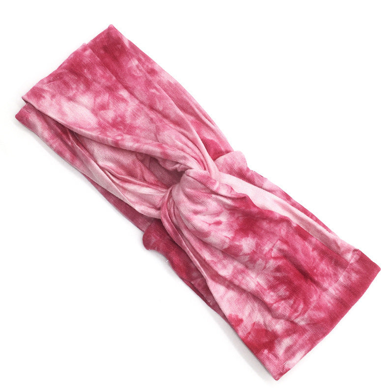 Tie-dye turban headband
