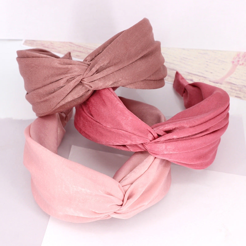Twist top plain headband