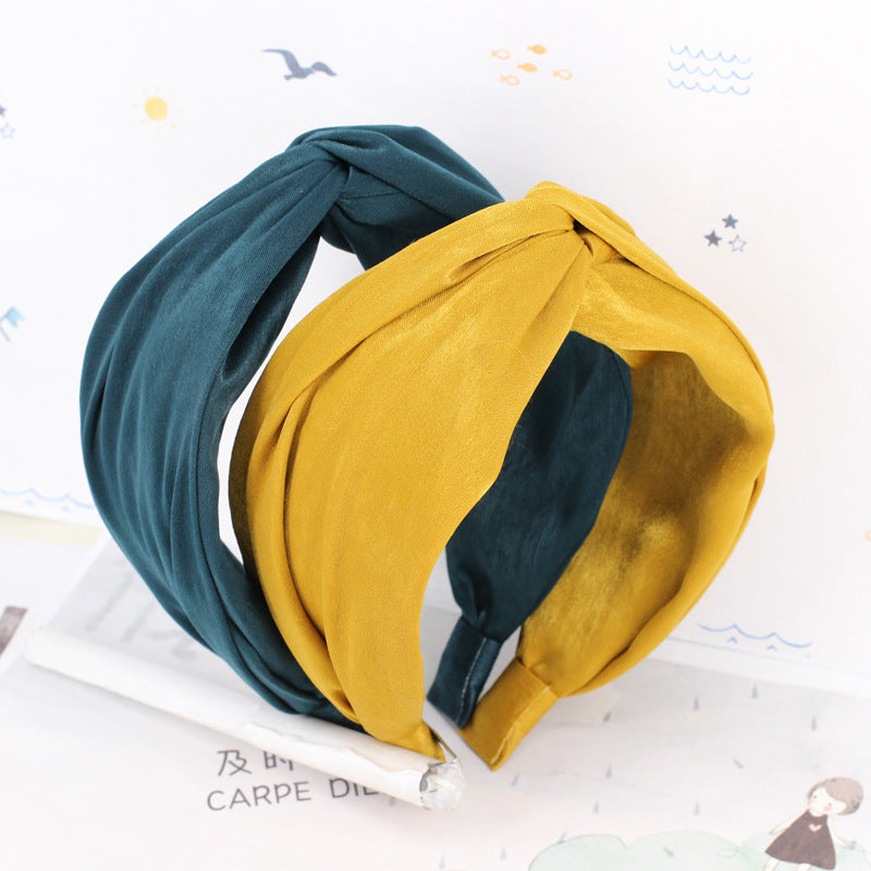 Twist top plain headband
