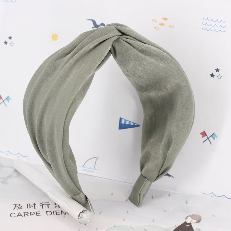 Twist top plain headband