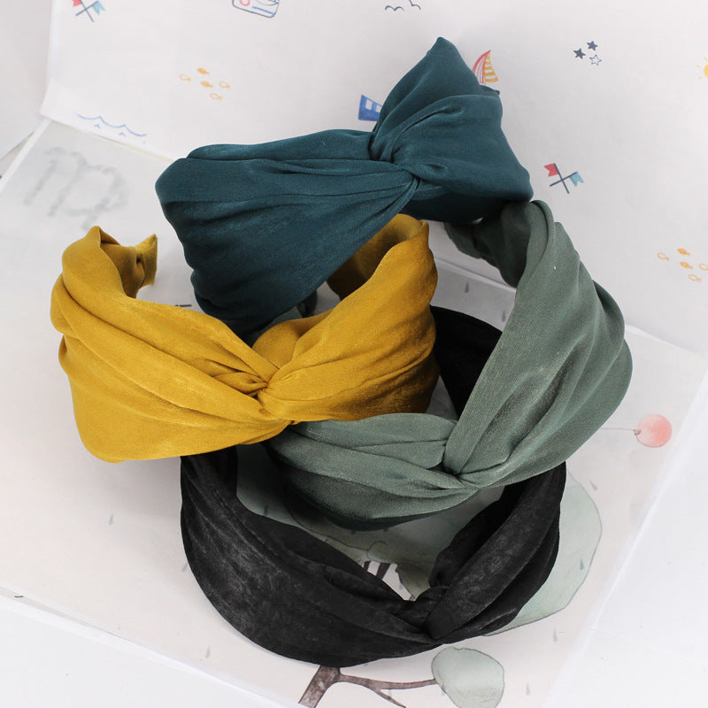Twist top plain headband