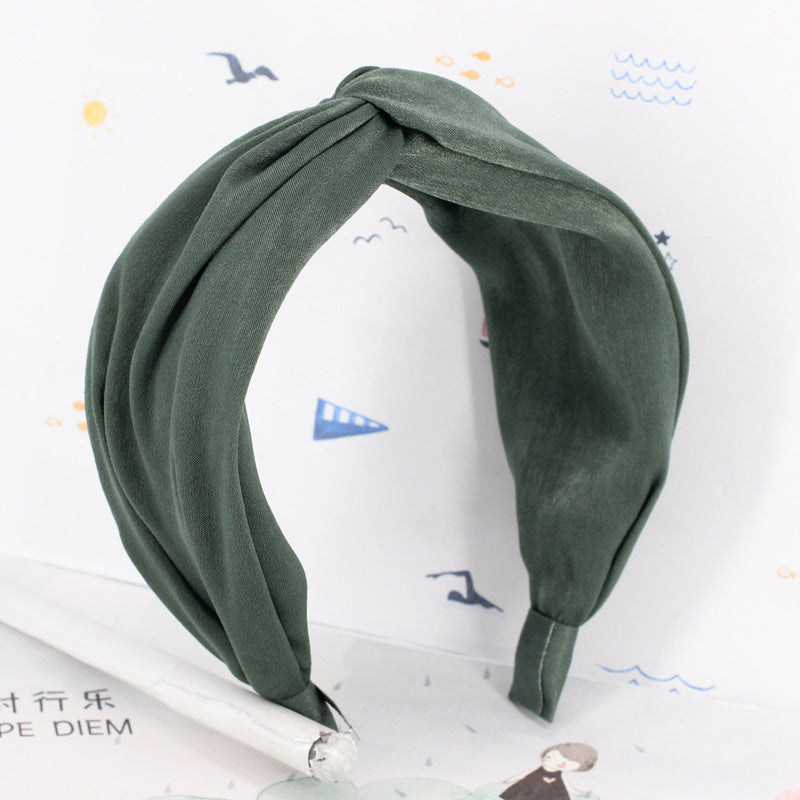 Twist top plain headband