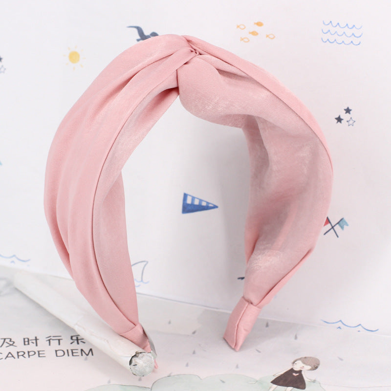 Twist top plain headband