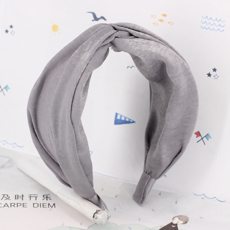 Twist top plain headband