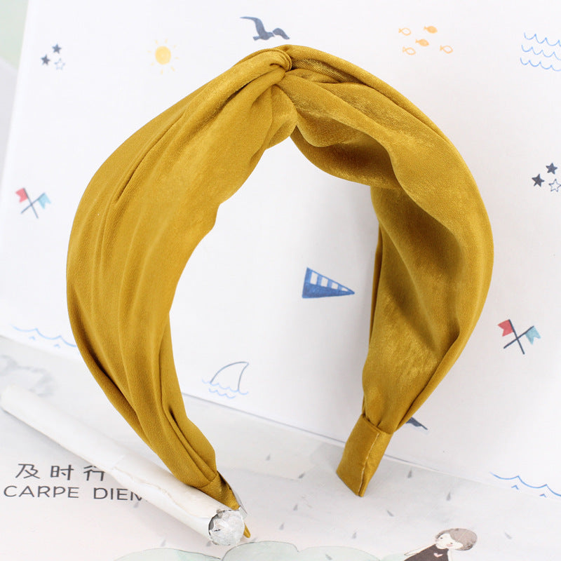 Twist top plain headband