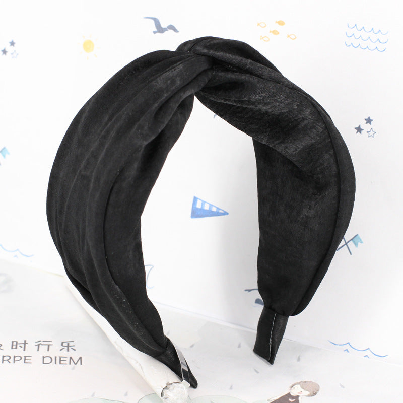 Twist top plain headband