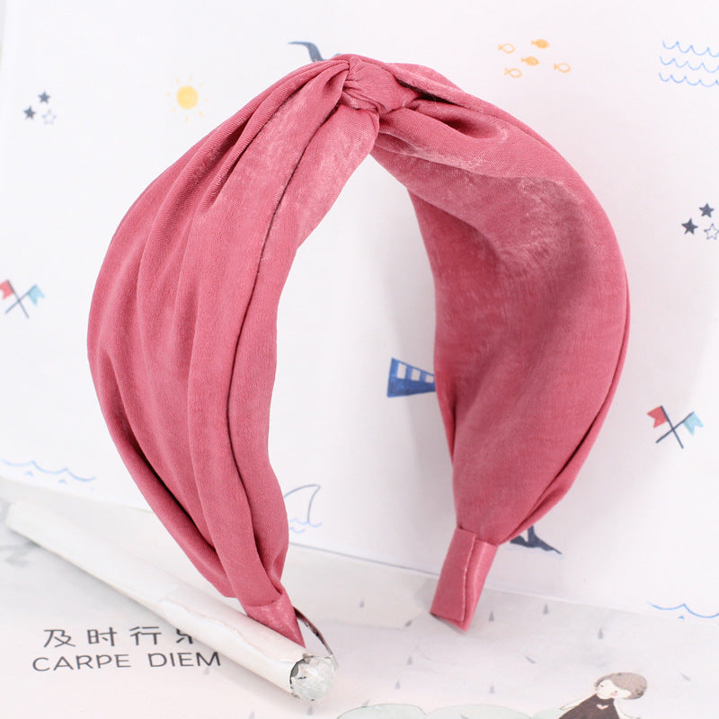 Twist top plain headband