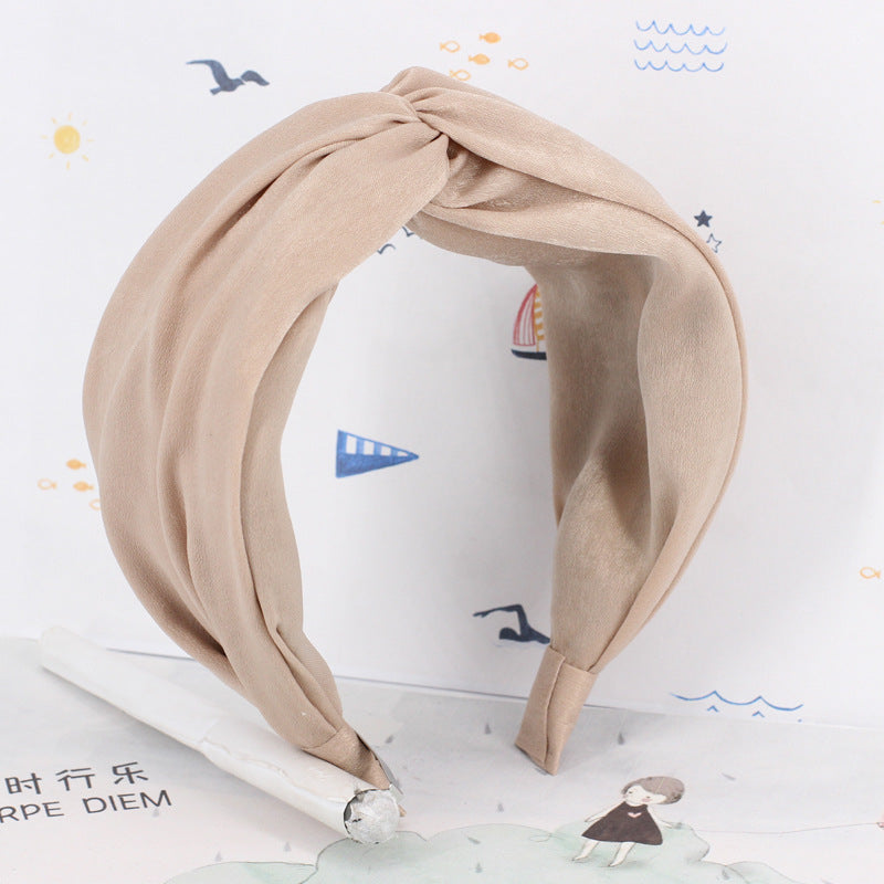 Twist top plain headband