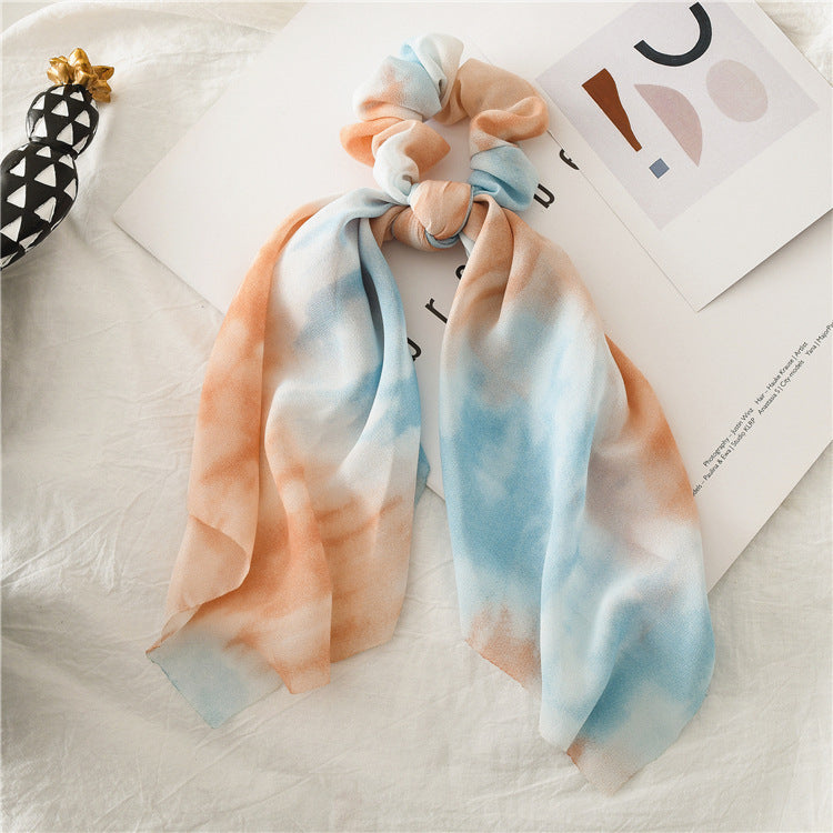 Tie-Dye prints scrunchies with scarf