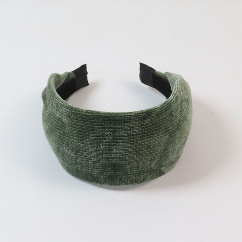Corduroy velvet flat wide headband