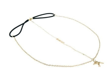Dangling swallow hair chain (front-head)
