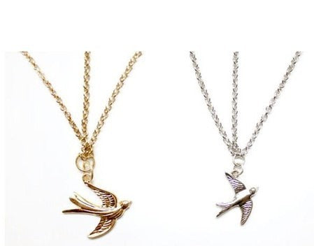 Dangling swallow hair chain (front-head)
