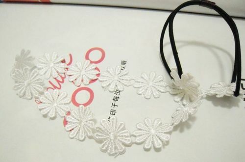 Sunflowers lace elastic headband
