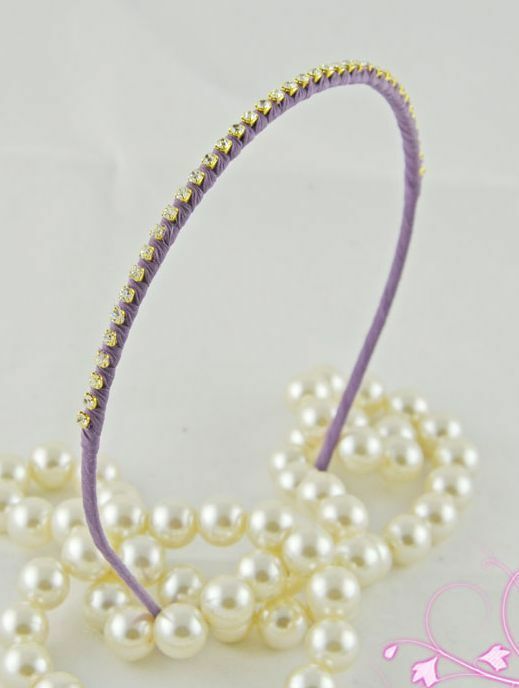 Shiny crystal thin headband
