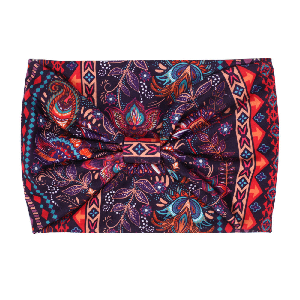 Multicoloured 2-way bandanna headband