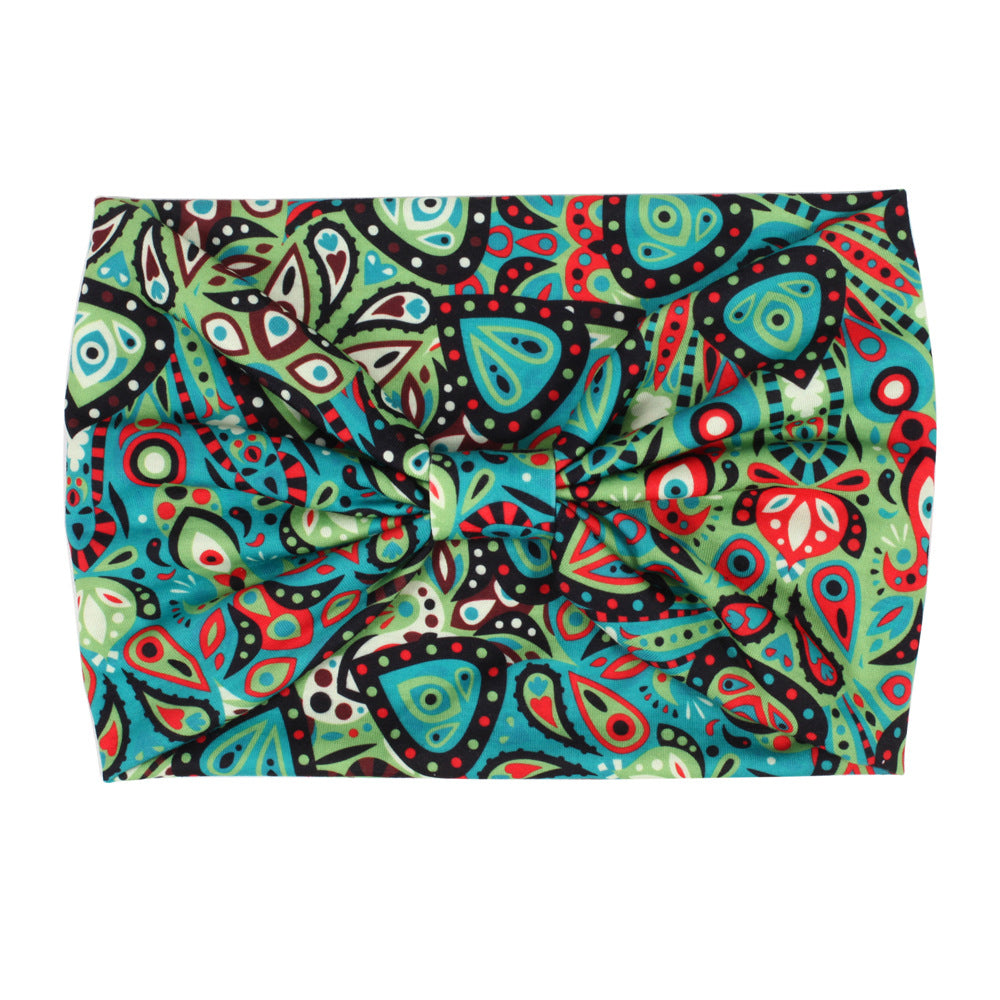 Multicoloured 2-way bandanna headband