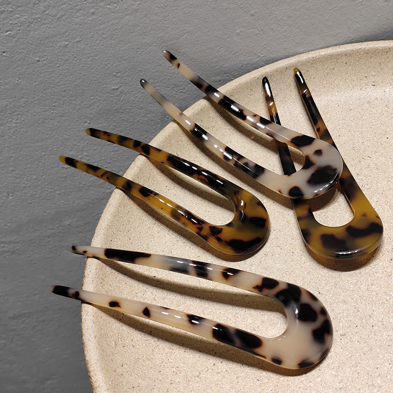 Resin small hair fork / French hair pin