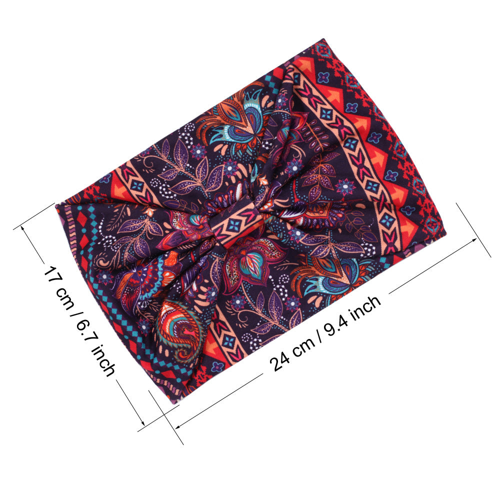 Multicoloured 2-way bandanna headband