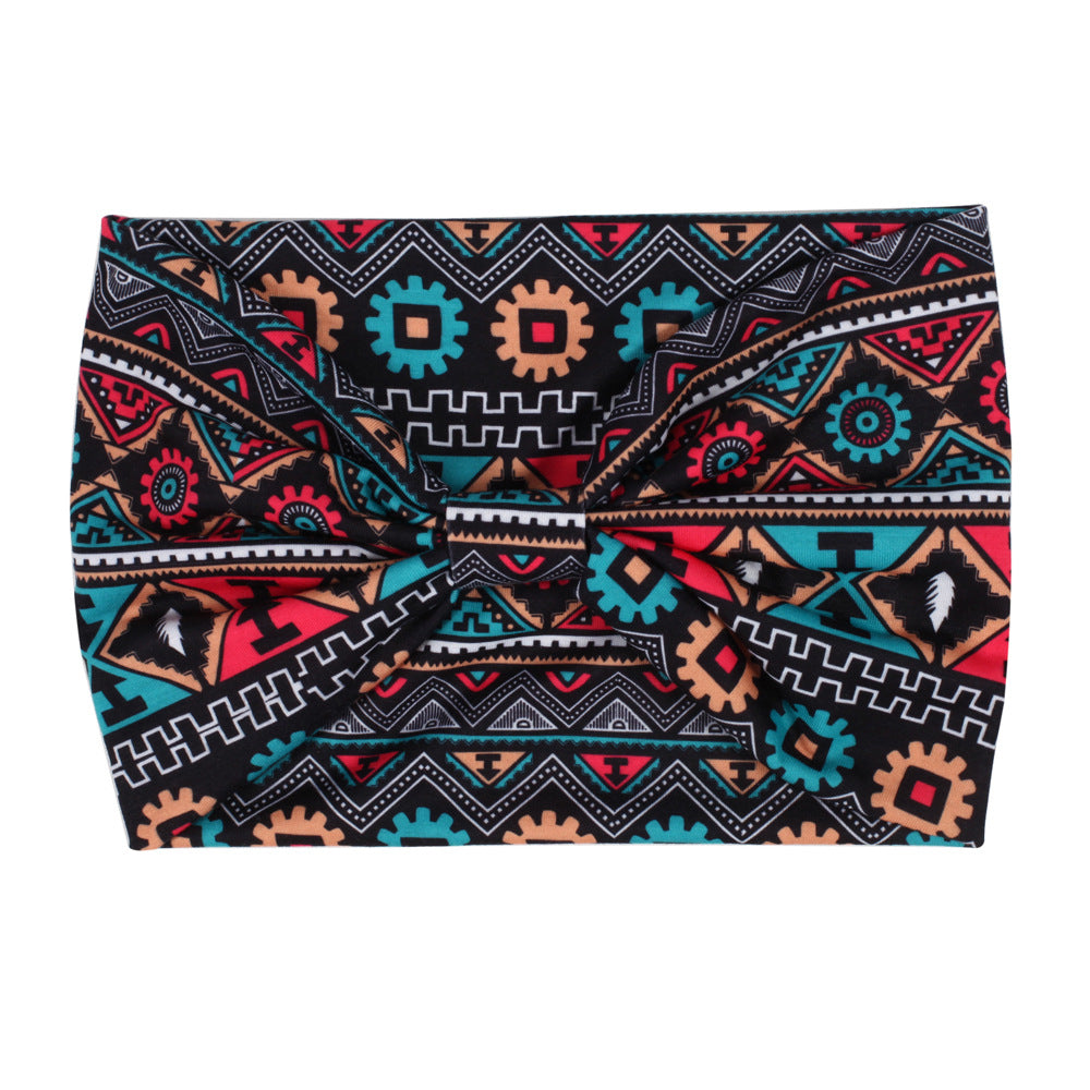 Multicoloured 2-way bandanna headband
