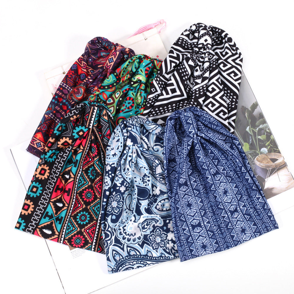 Multicoloured 2-way bandanna headband