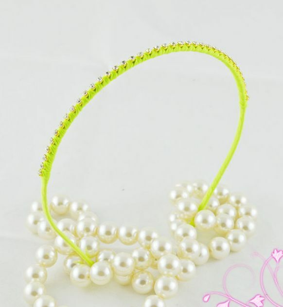 Shiny crystal thin headband