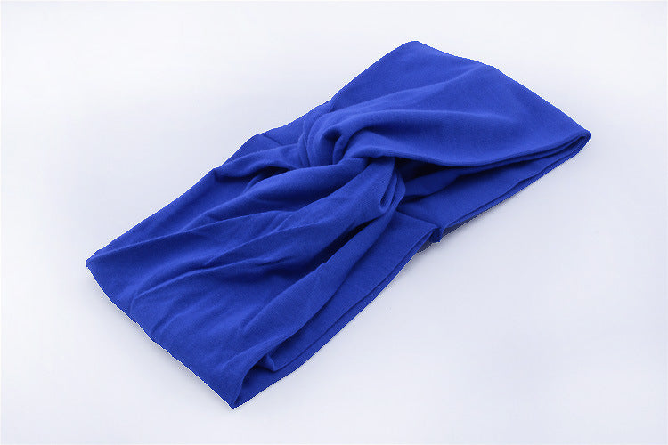 Twist-colour cotton turban headband