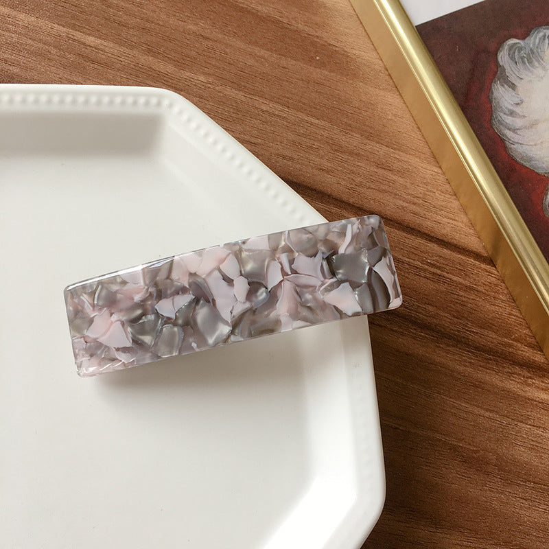 Resin hair barrette in multi colours