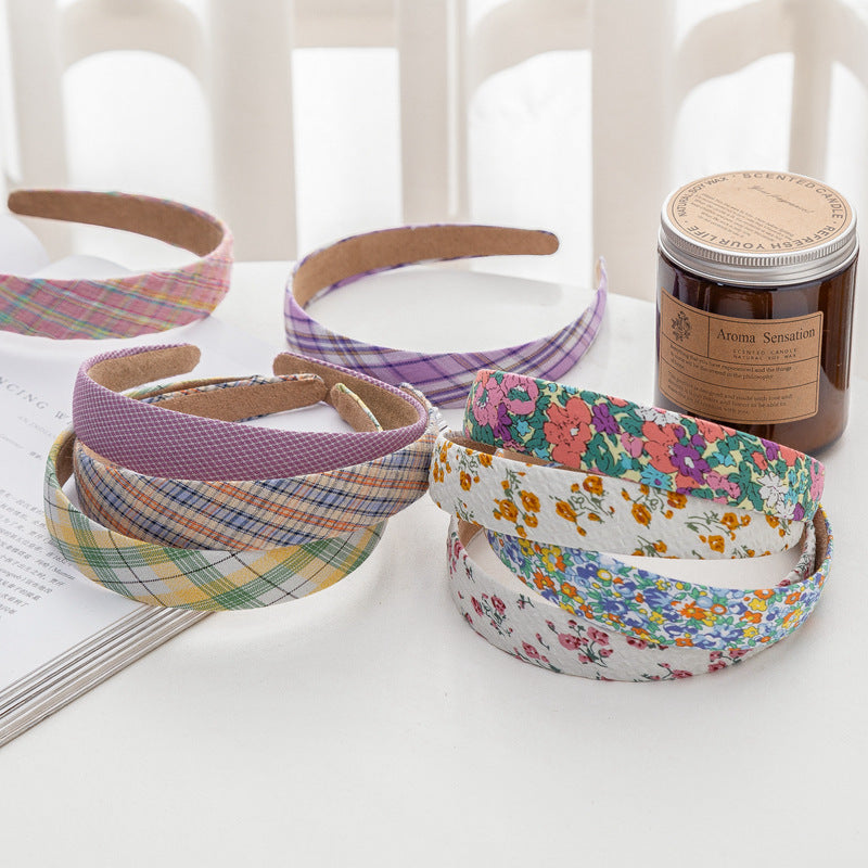 2.5cm wide cotton headband in multi printings