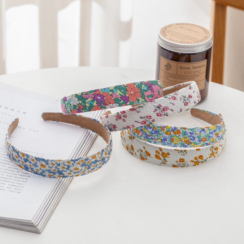 2.5cm wide cotton headband in multi printings