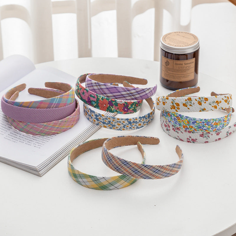 2.5cm wide cotton headband in multi printings