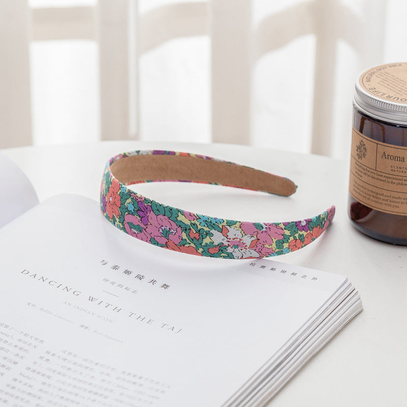 2.5cm wide cotton headband in multi printings