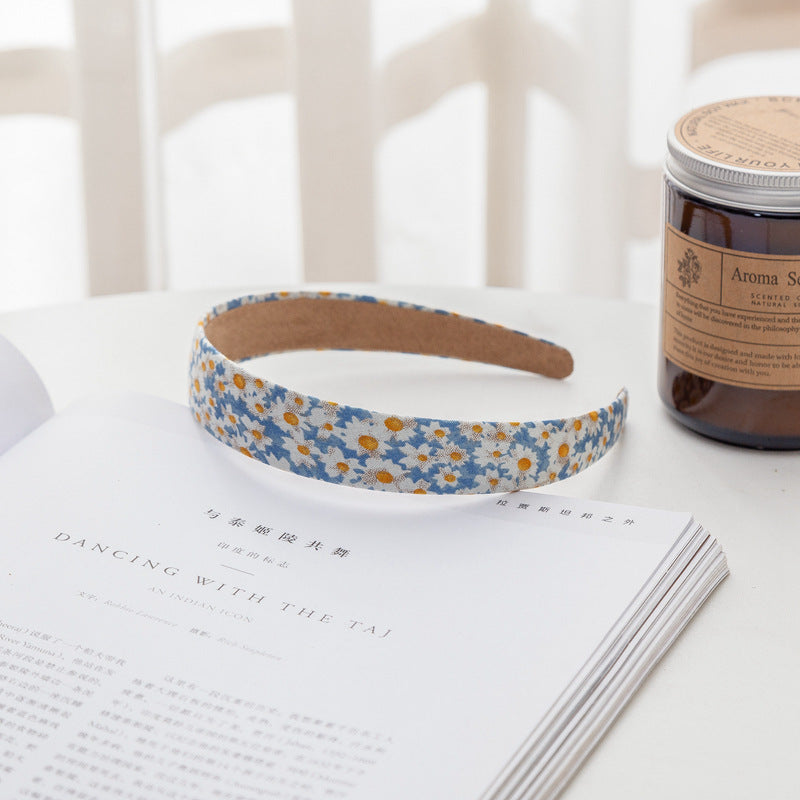 2.5cm wide cotton headband in multi printings