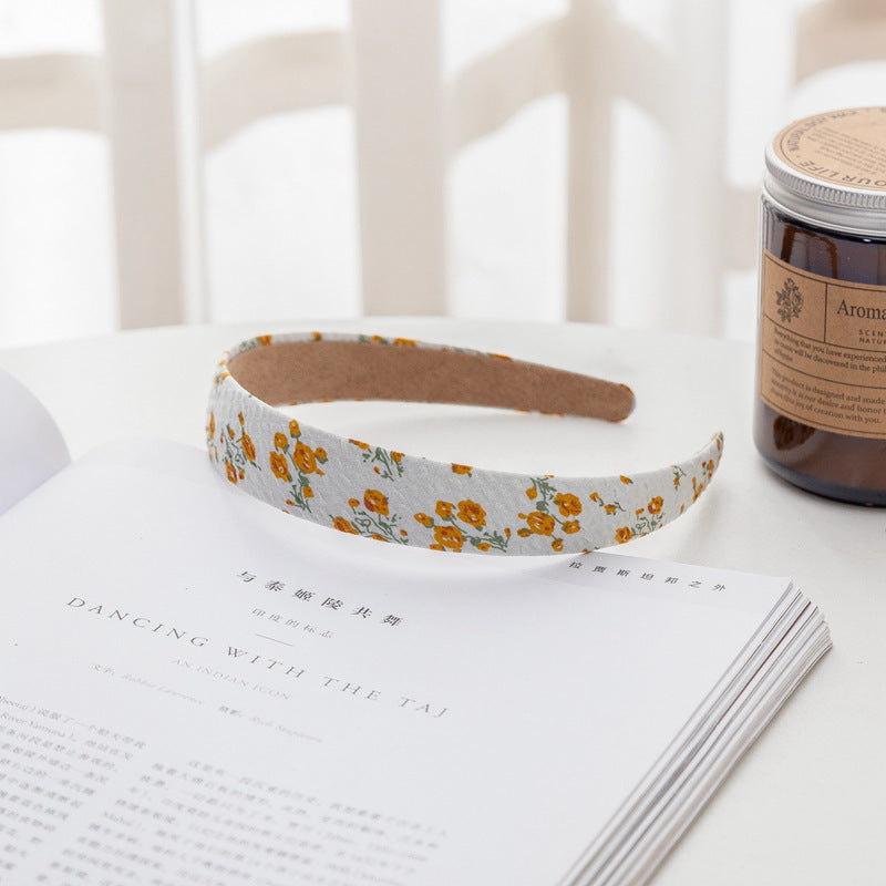 2.5cm wide cotton headband in multi printings