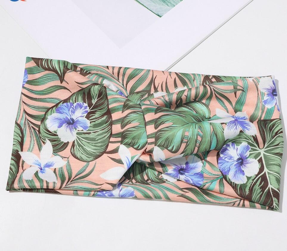 2-way stretch headband in multi-coloured printings