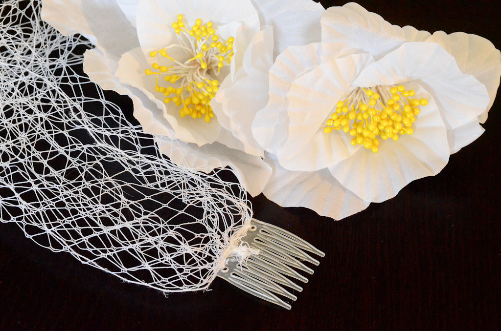 Double flowers + veil