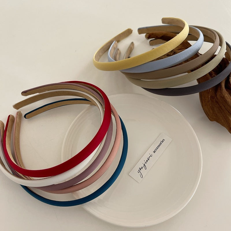 Bulk 1cm wide satin headband 20-50 pieces