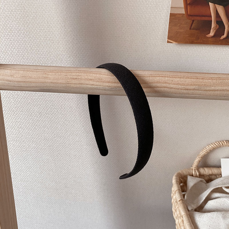 Knitted fabric plain colour headband
